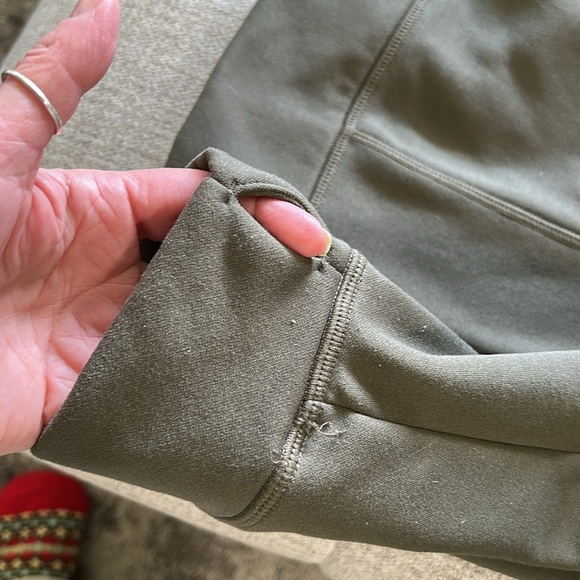 THE NORTH FACE WOMENS LARGE, GREEN,  AND PINK ACCENT,  HOODIE SWEATSHIRT - Picture 7 of 11